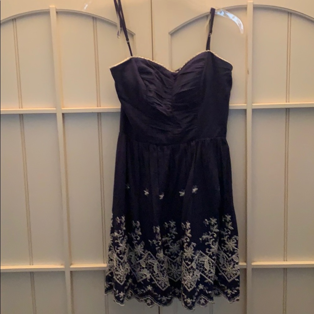 Blue lace dress